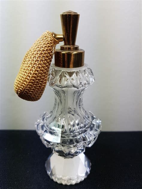 perfume atomiser crystal cut glass.